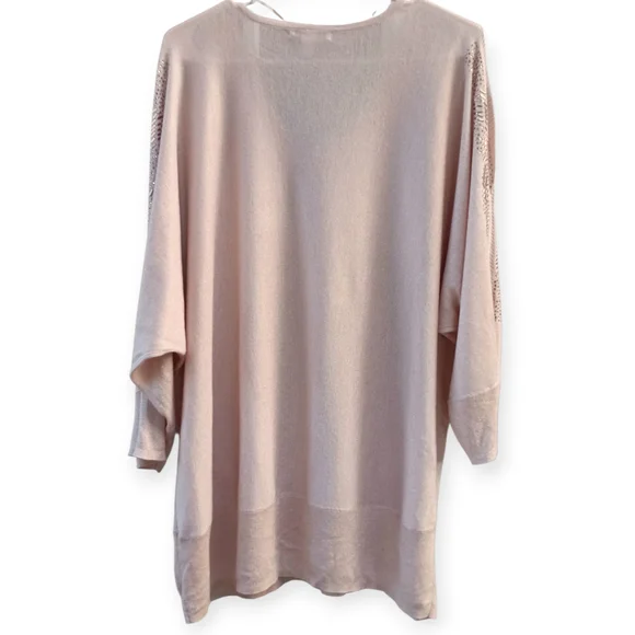 Roz & Ali Light Pink Knit Sweater - Picture 2 of 6